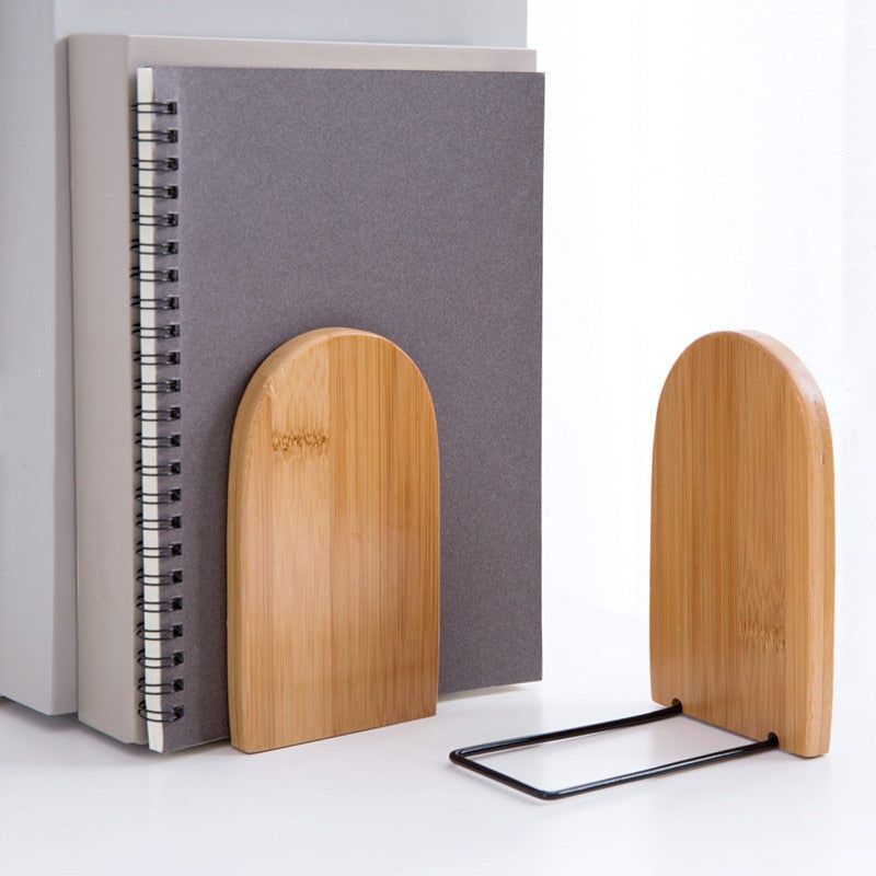 accessoire en bambou pour bibliothèque