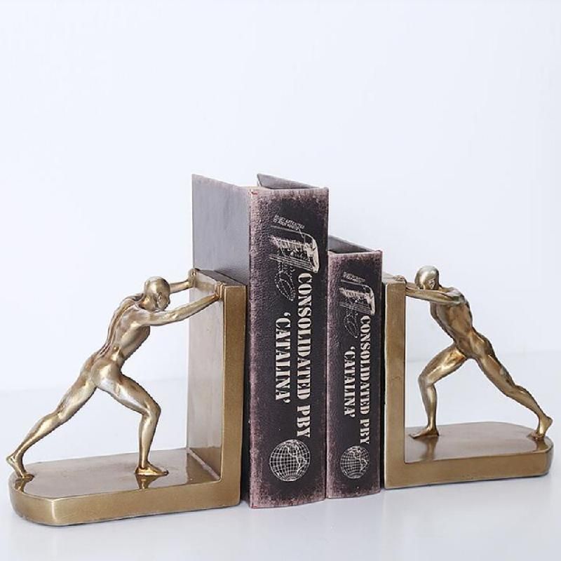 décoration serre livre sculpture homme