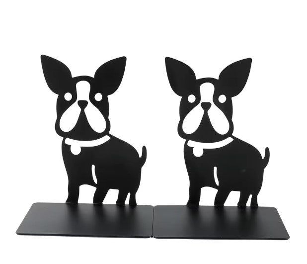 serre livre bouledogue en métal