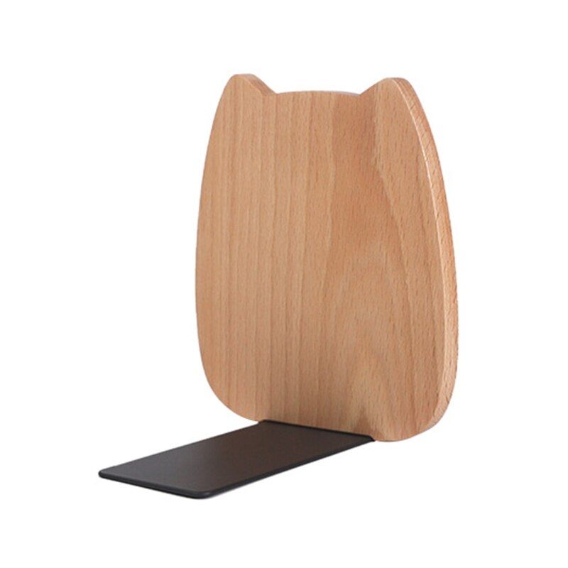 serre livre en bois chat mignon