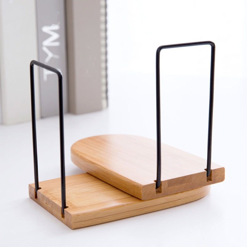 serre livre en bois de bambou