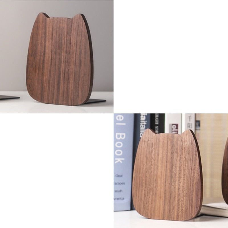 serre livre original chat en bois