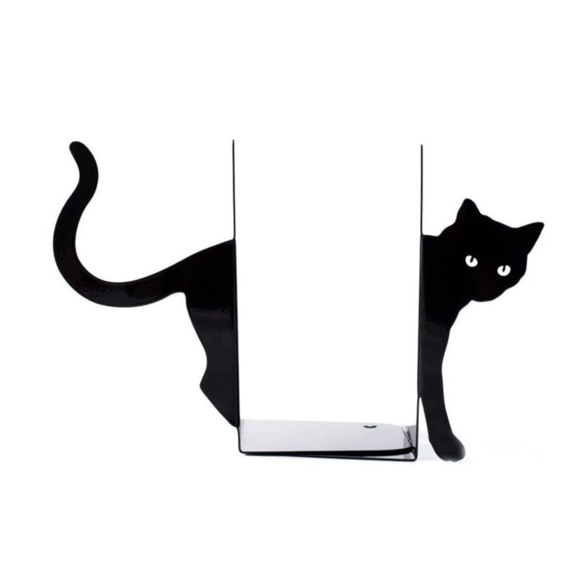 support de livre chat en résine
