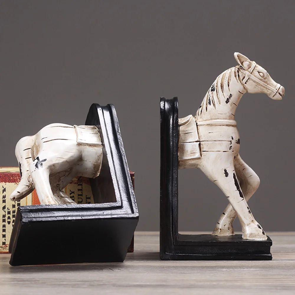 Serre-livres cheval en céramique et émail – Image 3