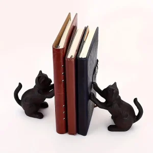 Serre-livres chat