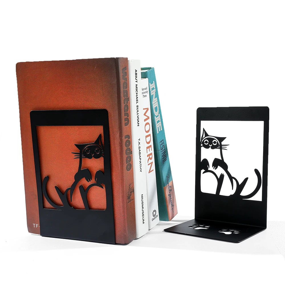 Serre-livres chat rassasié – Image 5