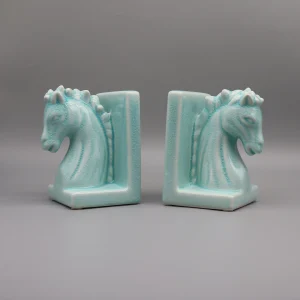 Serre-livres tête de cheval céramique