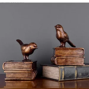 Serre-livres oiseaux vintage
