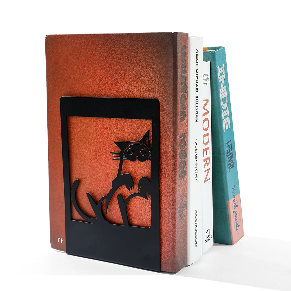 Serre-livres chat rassasié – Image 6