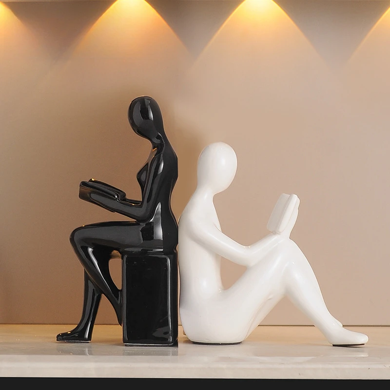 Serre-livres statue abstraite en céramique – Image 2
