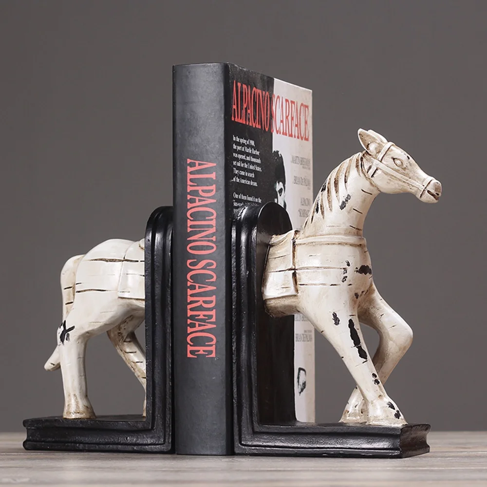 Serre-livres cheval en céramique et émail – Image 5