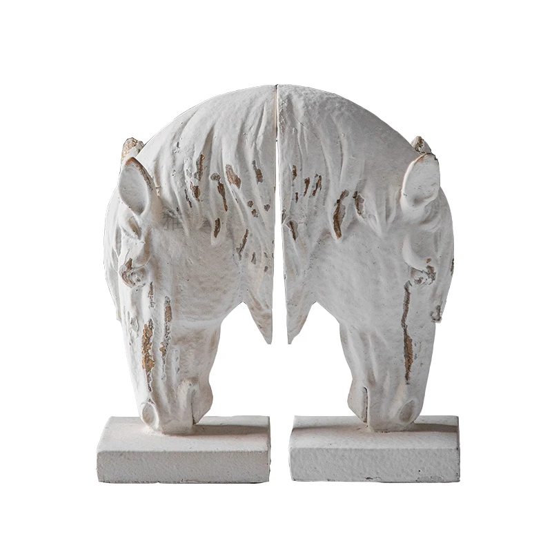 Serre-livres sculpture tête de cheval – Image 5