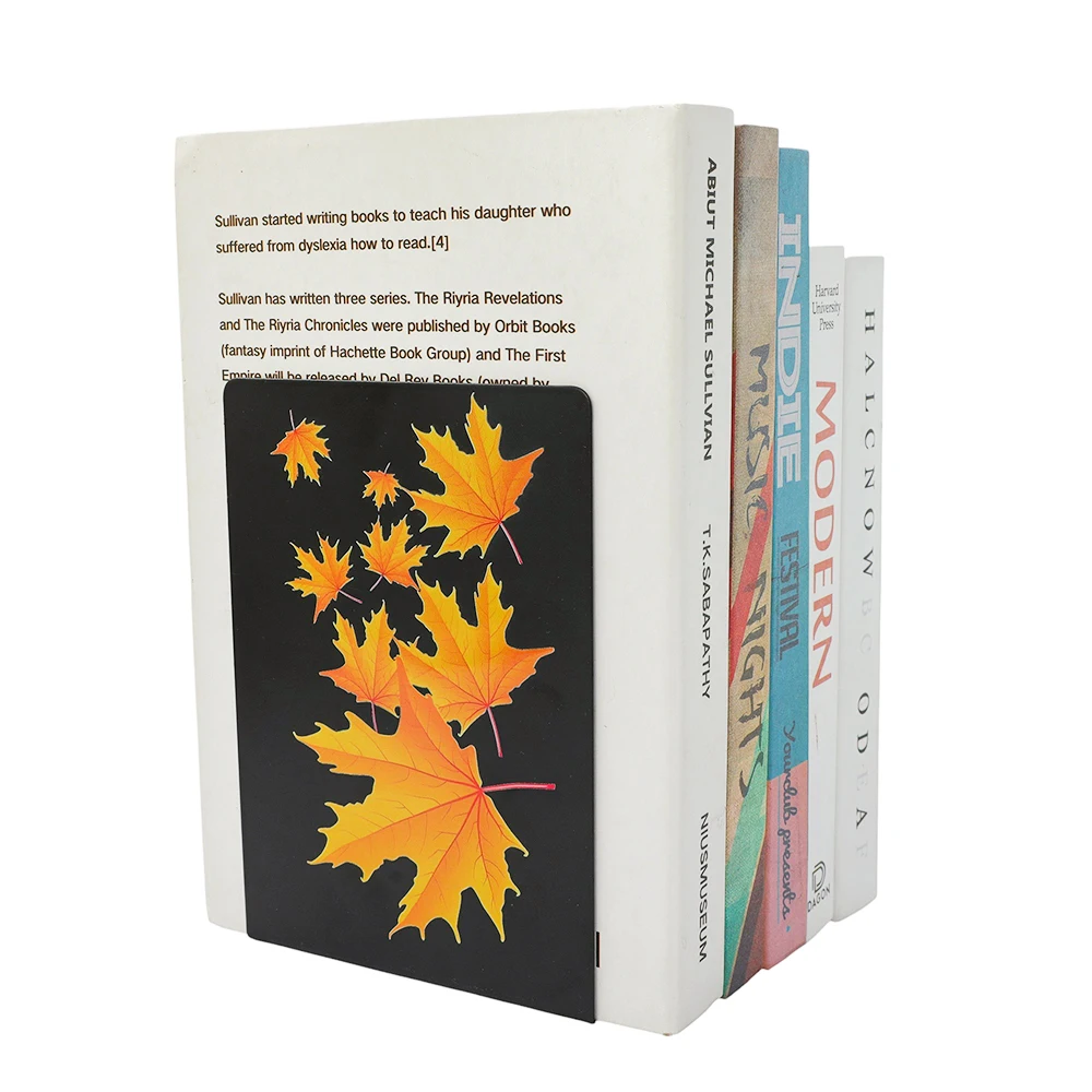 Serre-livres feuilles d'automne – Image 2