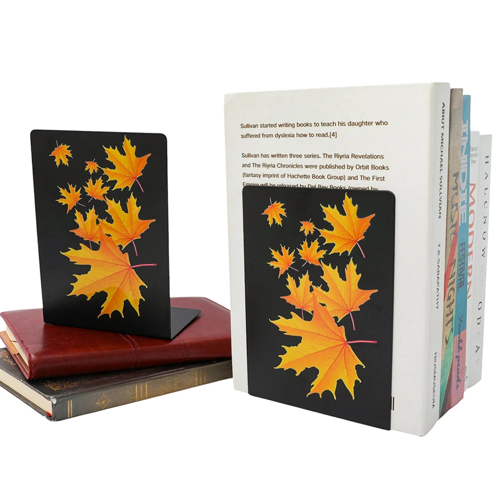 Serre-livres feuilles d'automne