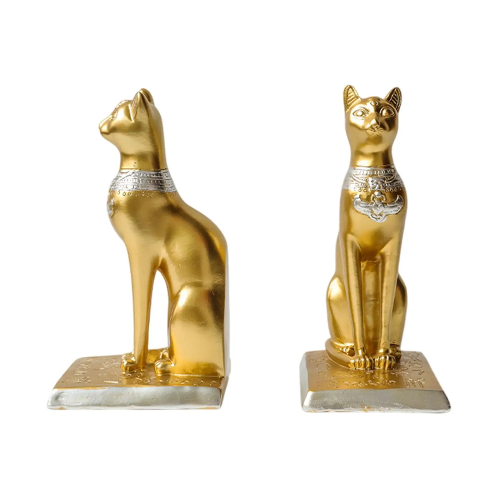 Serre-livres chat Egyptien doré – Image 7