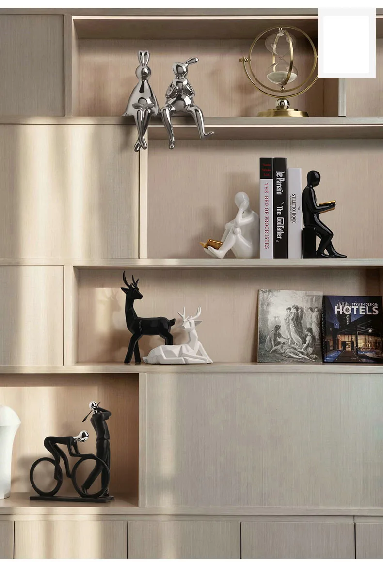 Serre-livres lecteur en céramique – Image 4