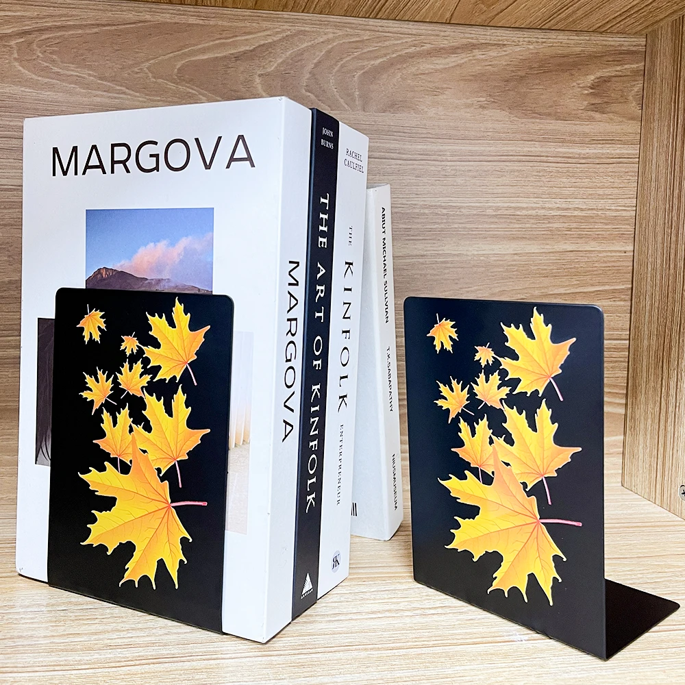 Serre-livres feuilles d'automne – Image 3