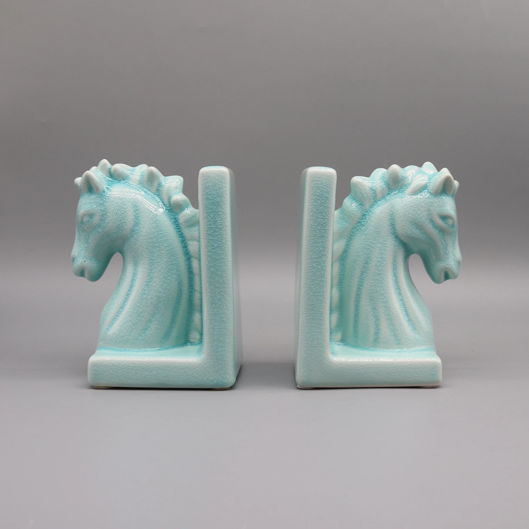 Serre-livres tête de cheval céramique – Image 4