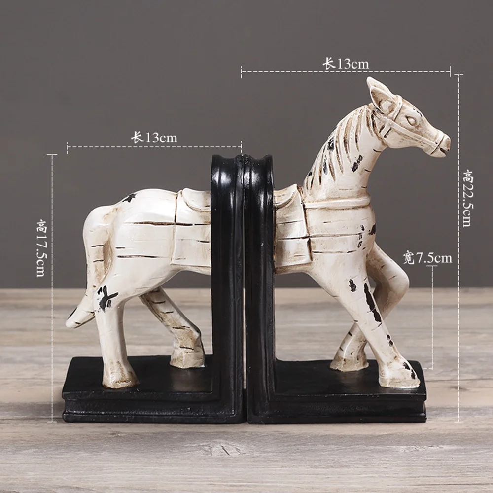 Serre-livres cheval en céramique et émail – Image 7