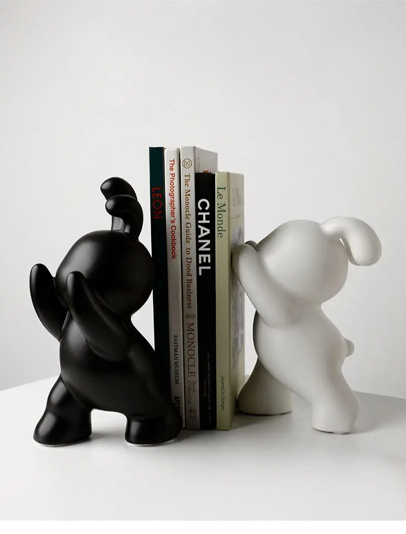 Serre-livres lapins céramique – Image 6