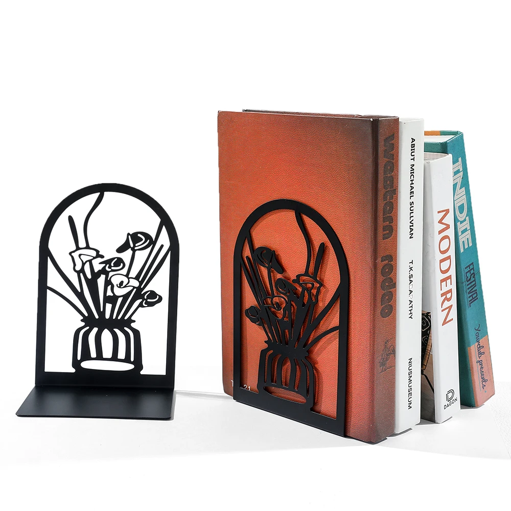 serre-livres fleurs dans vase – Image 8