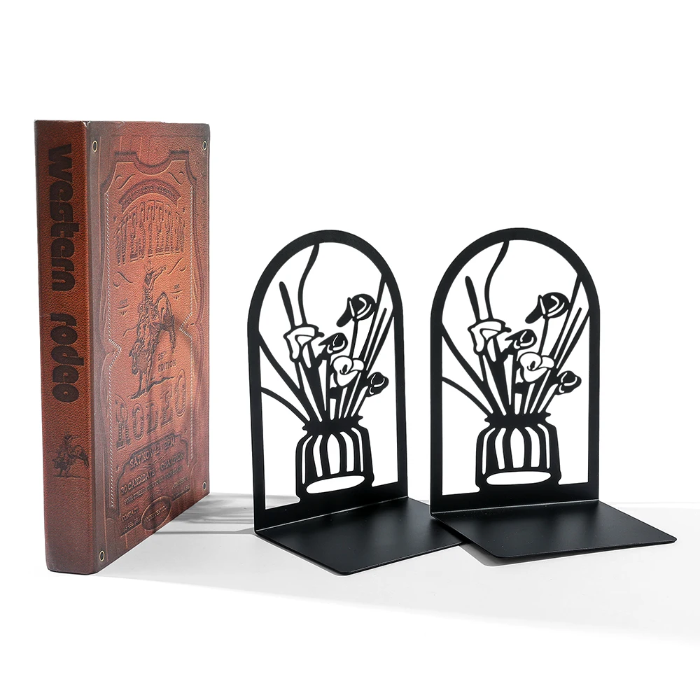 serre-livres fleurs dans vase – Image 7