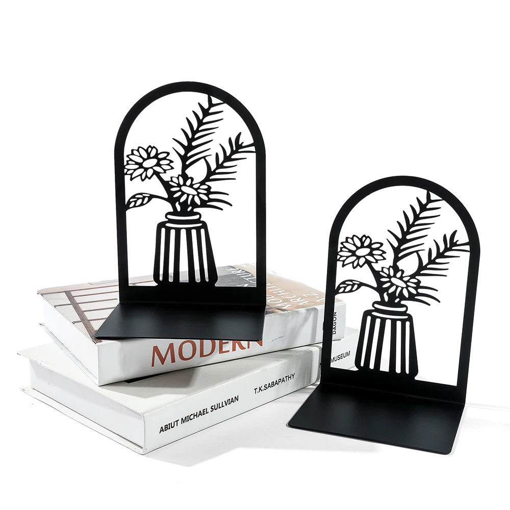 serre-livres fleurs dans vase – Image 14