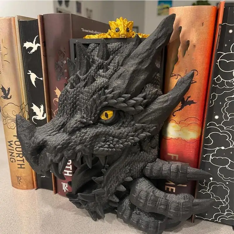 Serre-livres tête de dragon