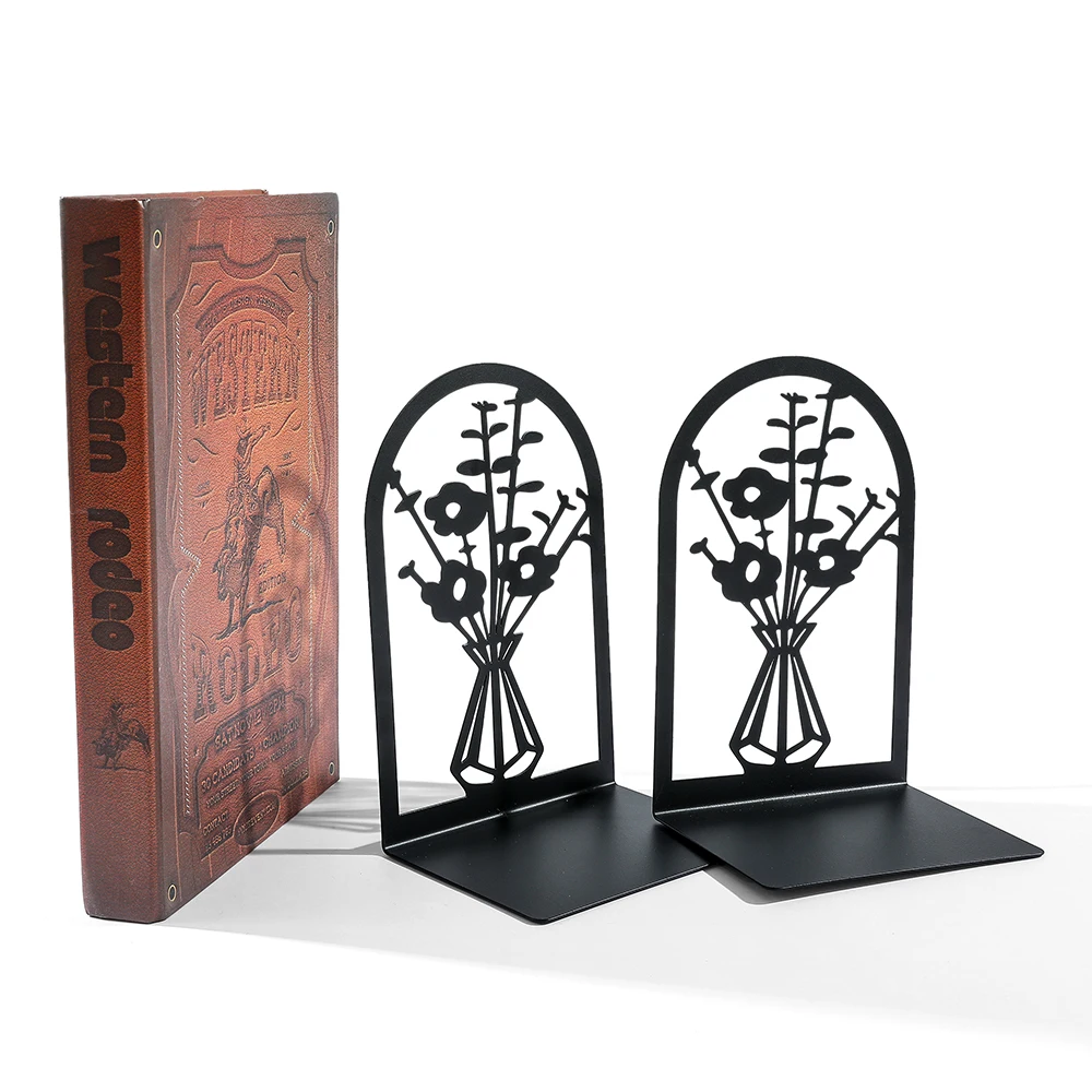 serre-livres fleurs dans vase – Image 3