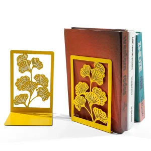 Serre-livres motif feuille de ginkgo