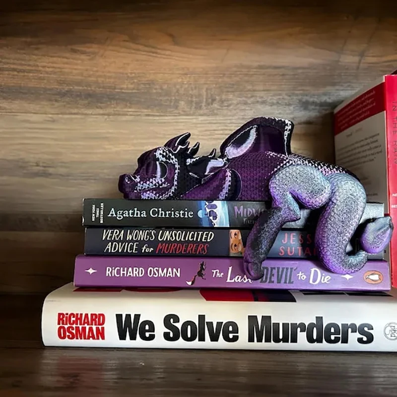 Serre-livres dragon endormi