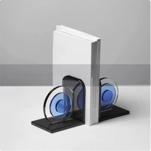 Serre-livres cristal oeil bleu