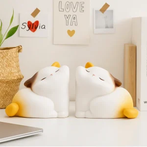Serre-livres chats câlins mignons