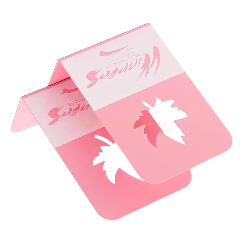 Serre-livres feuille rose – Image 2