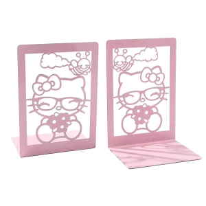 Serre-livres mignonne fillette à lunettes