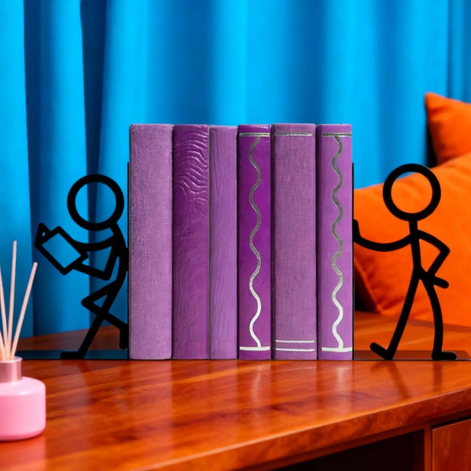 Serre-livres mignons bonhommes stylisés – Image 2